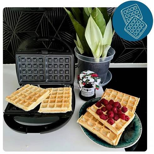 Vaflovač toustovač 5v1 multifunkční opékač toastových vaflí ARTRONIX 850W Kód výrobce Gofrownica toster 5w1 opiekacz wielofunkcyjny