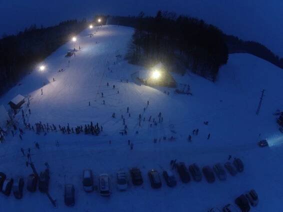 Ski areál Na Dlouhých Honech - Dlouhoňovice - informace a mapa