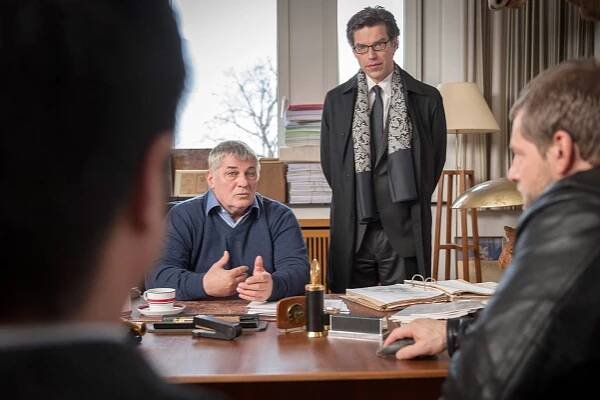Poslední polda - Smrt na jatkách - Z filmu - Heinz Hoenig, Johannes Brandrup