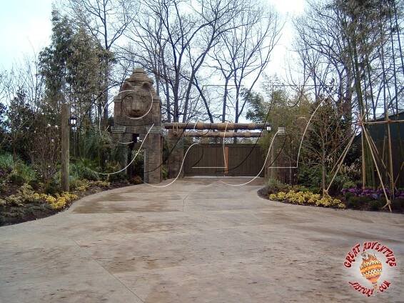 Construction of The Golden Kingdom at Six Flags Great Adventure