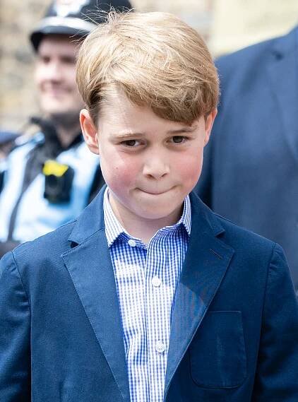 Prince George of Cambridge at Cardiff Castle.