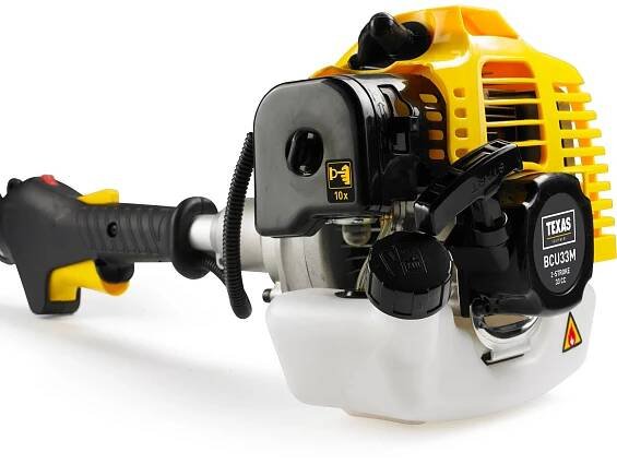 Texas BCU33M Multi-Maschine, 4-in-1 Set mit gelbem Gehäuse und schwarzem Griff.