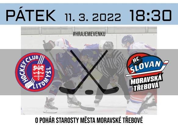 Slovan čeká druhý venkovní zápas v řadě, tentokrát na ledě Litomyšle – HC Slovan Moravská Třebová
