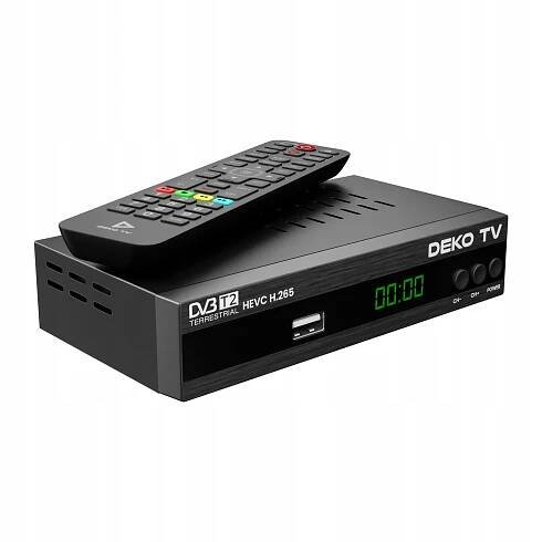 Tuner Dekodér DVBT2 DekoTV PRO pozemní televize DVB-T2 HEVC H.265 DEKO Značka DekoTV