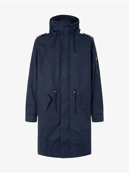 Tmavě modrá pánská zimní parka Pepe Jeans Bowie | ZOOT.cz