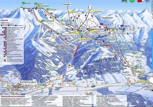 Tauplitz (Rakousko): Ubytování, webkamery, Ski areál, počasí
