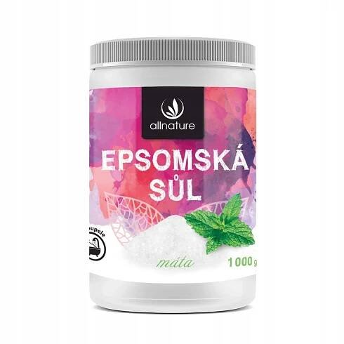 Allnature Epsomská sůl máta 1000 g od 97 Kč