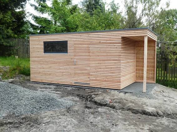 Zahradní domek s přesahem 5 x 2,5 m - Realizace dřevostaveb | NATURLIVING®
