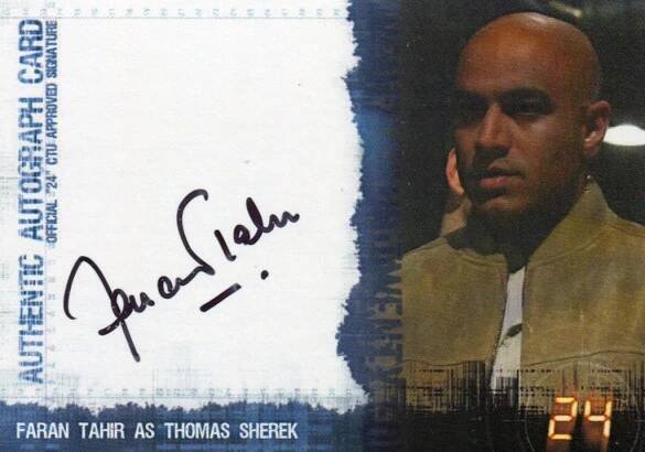 24 Twenty Four Season 4 Faran Tahir as Thomas Sherek Autograph Card   - TvMovieCards.com
