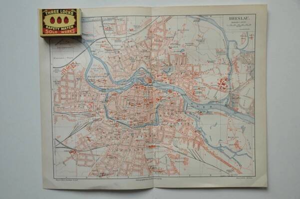 BRESLAU - VRATISLAV - WROCLAW - PLÁN MĚSTA - MAPA - 1900