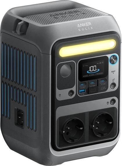 Anker SOLIX C300X, Lithium-železo-fosfátová (LiFePo4), 90000 mAh, AC, Solární, 288 Wh, 330 W, 120 W
