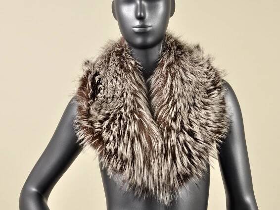 silver blue fox collar