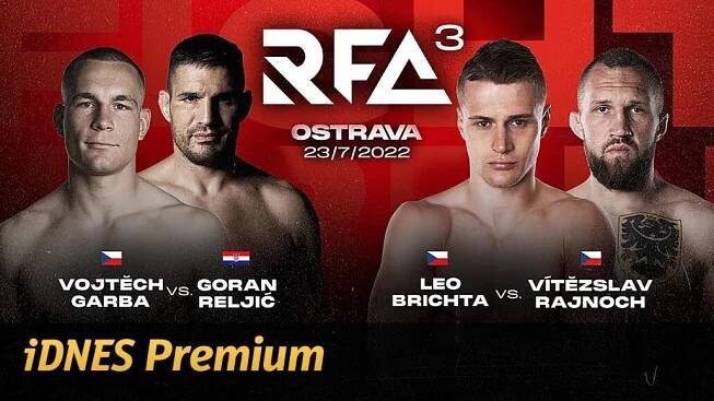 V RFA 3 se utkají český voják a veterán z UFC. Sledujte stream zdarma - iDNES.cz