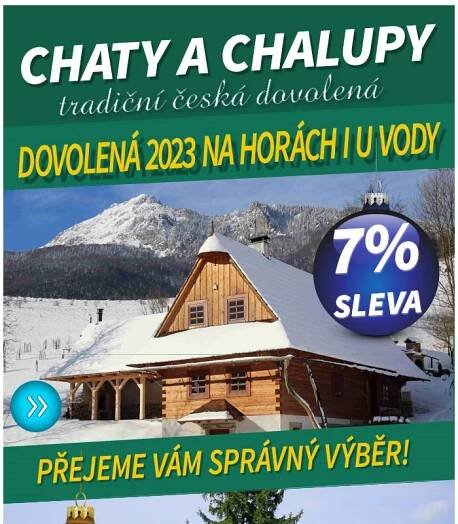 Dovolena 2023 na horach i u vody se slevou