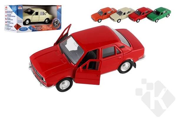 Auto Welly model Škoda 105L kov/plast 11cm, 1:34 | Kuma.cz