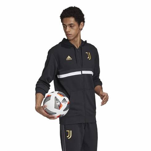 ADIDAS JUVENTUS FC 3S FZ MIKINA PÁNSKÁ - Černá, Bílá | Produkty | GAZZA SPORT