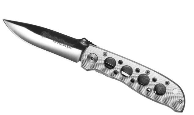 Nůž Smith & Wesson Extreme Ops CK105BK - stříbrný (18+)