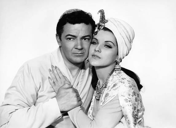 THE LOVES OF OMAR KHAYYAM, (aka OMAR KHAYYAM), Cornel Wilde, Debra Paget, 1957