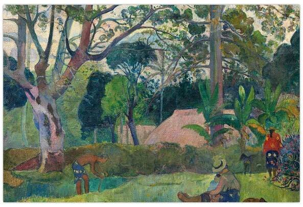 Obraz - Paul Gauguin, Te raau rahi (The Big Tree), reprodukce