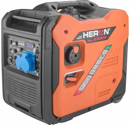 Heron elektrocentrála invertorová tichá 1F, 5,5kW, 8896227 - Benzínové elektrocentrály | MADMATSHOP.cz