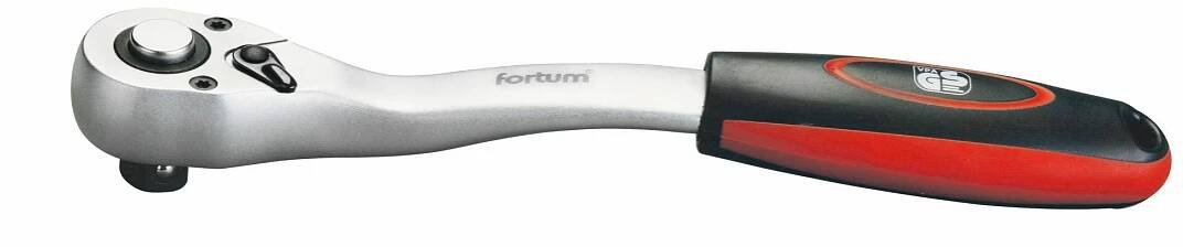 Ráčna Fortum (4700112) ráčna Mechanic, 3/8", L 193mm, 72 zubů, CrV/S2