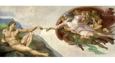 Obrazy - Buonarroti, Michelangelo: Stvoření Adama - reprodukce obrazu