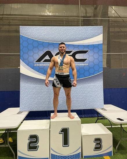 Jesse James Kosakowski wins match in the Absolute Division via rear naked choke at AGC-Stamford, CT - Practical Self Defense Training Center MMA in CT
