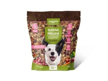 Yoggies sušená příloha s pohankovými vločkami k syrové potravě B.A.R.F. 750 g