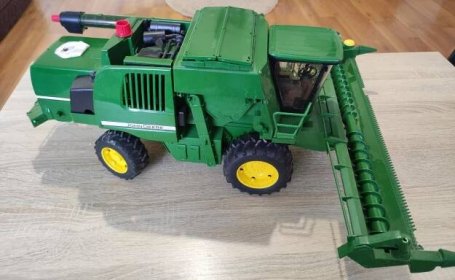 Traktor John Deere + Kombajn - Děti