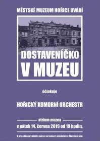 Dostaveníčko v muzeu – koncert Hořického komorního orchestru v pátek 14. června 2019 od 19:00