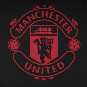 FotbalFans Pyžamo Manchester United FC, Černé Tričko a Šortky, Bavlna