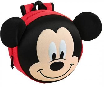 batoh dětský 3D Mickey Mouse Clubhouse červený