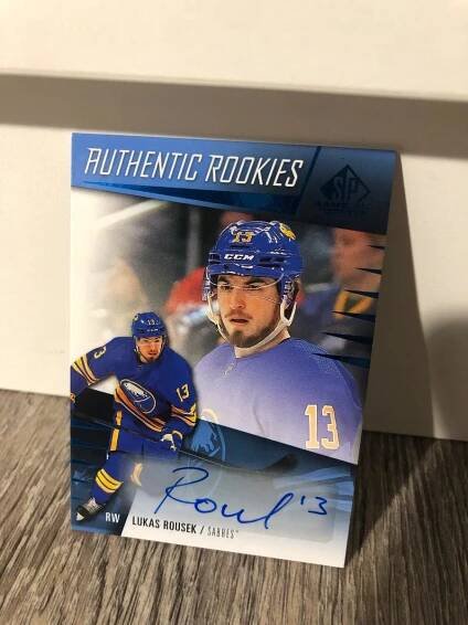 Lukáš Rousek!!SP GAME USED ROOKIE AUTO!!