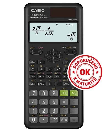 Casio FX 85 ES Plus 2E Školní vědecká kalkulačka (45015273) | TSBOHEMIA.CZ