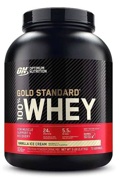 OPTIMUM NUTRITION Whey Protein - 100% Whey Gold (2,27 Kg) - Haselnuss-schokolade