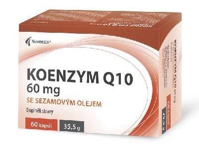 Noventis Koenzym Q10 60 mg se sezamovým olejem 60 kapslí