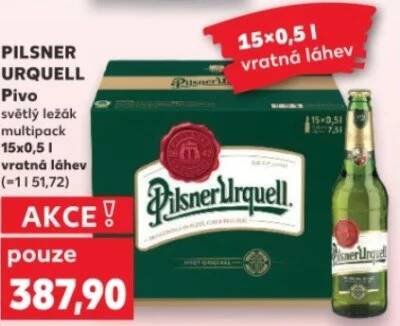 Akce na Pilsner Urquell v Kauflandu