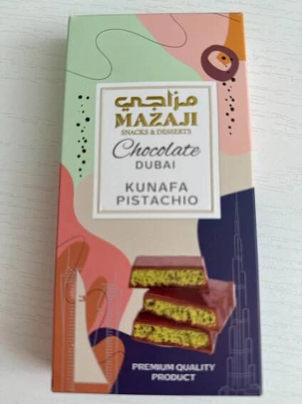Chocolate dubai kunafa pistachio Mazaji