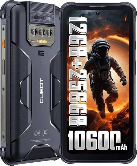 Obrázek produktu pro Cubot King Kong 8, 16,6 cm (6.53"), 6 GB, 256 GB, 48 MP, Android 13, Černá