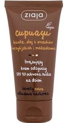 Ziaja Cupuacu Bronzing SPF 10 vyživující samoopalovací pleťový krém na den 50ml