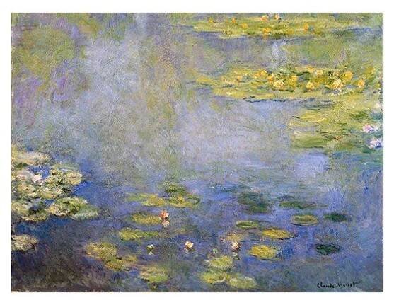 Obraz Claude Monet - Waterlilies, 40x30 cm