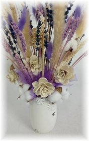 Sušené květiny ve váze :: Mýdlové kytice a krabice Květulinka