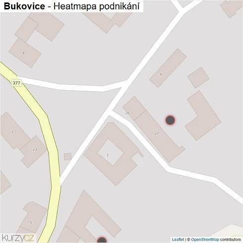 Mapa Bukovice - Firmy v obci.