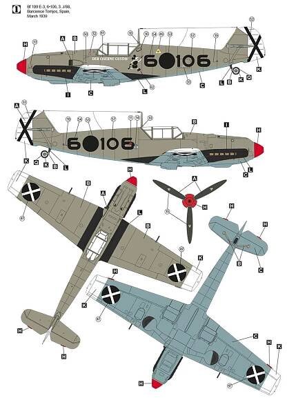 Messerschmitt Bf-109 E-3 Legion Condor