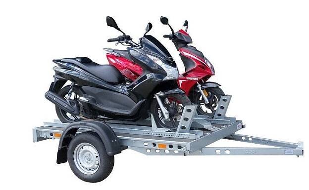 Přívěsný vozík PV MOTO brzděný, 2110x1550 mm, 750 kg, 130km/h - Svetvoziku.cz