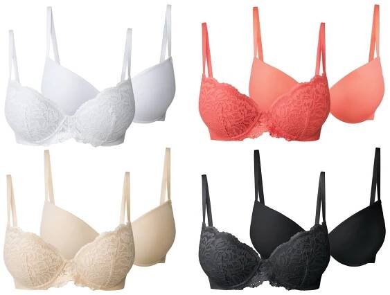 Dámská push-up podprsenka, 2 kusy