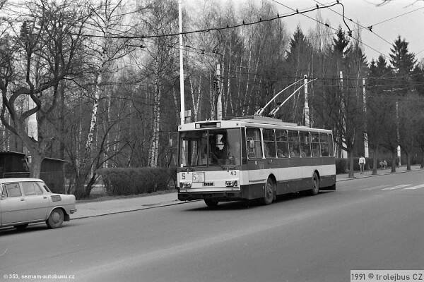 Fotografie Škoda 14 Tr08/6 43 DP Mariánské Lázně