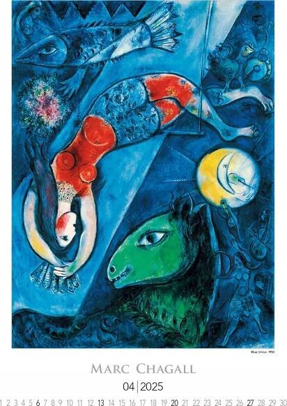 SPEKTRUM GRAFIK Nástěnný kalendář Marc Chagall 2025
