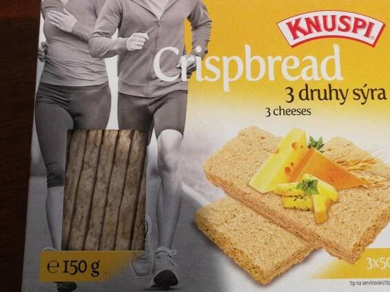 Crispbread 3 druhy sýra Knuspi
