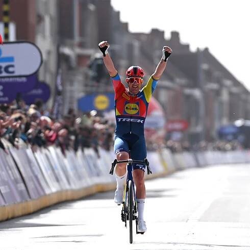 'It is crazy': Mads Pedersen takes historic victory at Gent-Wevelgem